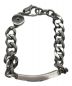 中古・古着 DIESEL (ディーゼル) STEEL BRACELET DX1350040　ロゴプレート シルバー サイズ:-：10000円