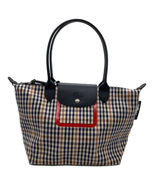 LONGCHAMP（ロンシャン）LONGCHAMP (ロンシャン) LE PLIAGE PIED DE POULE　L2605HBH B85 ベージュ サイズ:-の古着・服飾アイテム