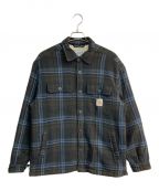 Carhartt WIPカーハート）の古着「AIDEN SHIRT JAC」｜ブラック×グリーン