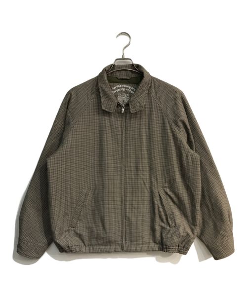 VAN JACKET（ヴァン ジャケット）VAN JACKET (ヴァン ジャケット) スイングトップ　バックロゴ　JW-19504 ベージュ サイズ:XLの古着・服飾アイテム