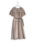 Her lip to（ハーリップトゥ）の古着「Classic Tweed Belted Dress 1222305051」｜ピンク