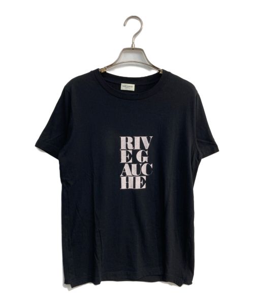 Saint Laurent Paris（サンローランパリ）Saint Laurent Paris (サンローランパリ) Rive Gauche プリントTシャツ　529631 YB2VQ ホワイト サイズ:XSの古着・服飾アイテム