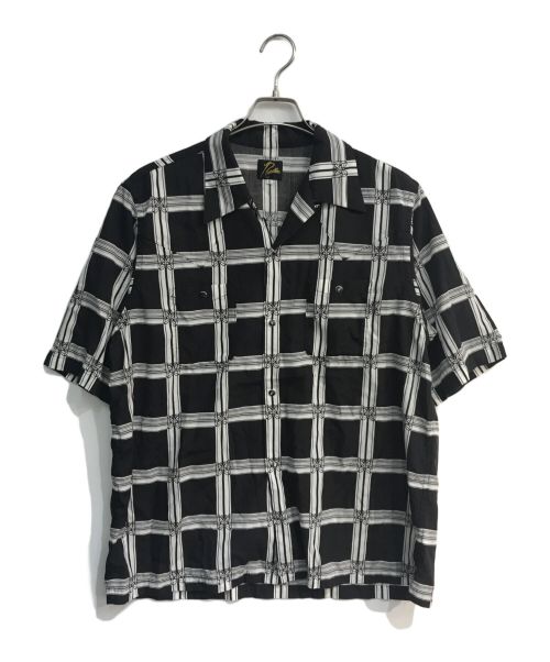 Needles（ニードルズ）Needles (ニードルズ) S/S Cowboy One-Up Shirt-Papillon Plaid　MR180 ブラック×ホワイト サイズ:Lの古着・服飾アイテム