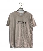 patouパトゥ）の古着「ロゴオーガニックコットンTシャツ　23S-JE029-9999」｜ベージュ