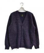 Needlesニードルズ）の古着「Mohair Cardigan　モヘアカーディガン　22AW 　LQ276」｜パープル