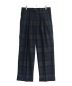 MARKAWARE（マーカウェア）の古着「DOUBLE PLEATED CLASSIC WIDE TROUSERS ORGANIC WOOL TROPICAL」｜グリーン×ネイビー