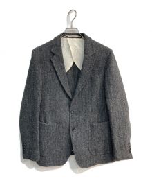 BEAMS Lights×Harris Tweed（ビームスライト×ハリスツイード）の古着「ツイードジャケット　51-16-0274-565　ヘリンボーン　段返り3B」｜グレー