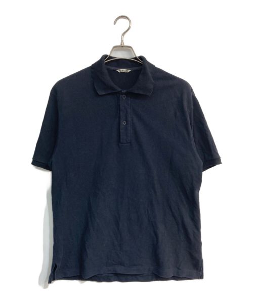 AURALEE（オーラリー）AURALEE (オーラリー) SUPER FINE COTTON PIQUE BIG POLO SHIRT　A23SP01SK ネイビー サイズ:4の古着・服飾アイテム