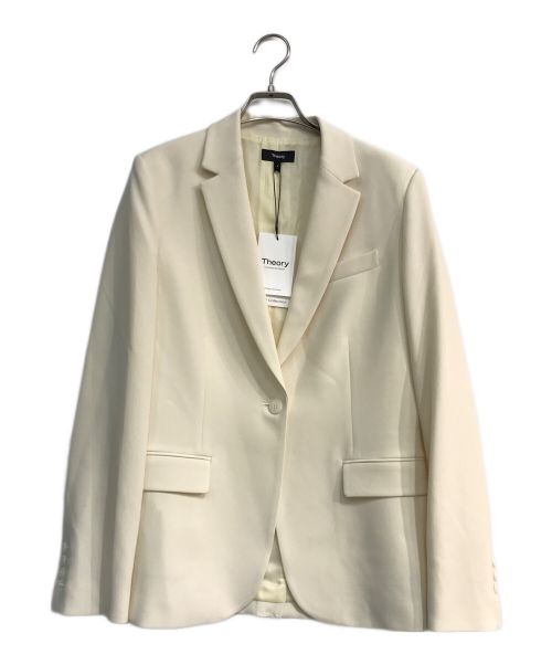 theory（セオリー）theory (セオリー) テーラードジャケット　01-3304101　Admiral Crepe Staple Blazer B アイボリー サイズ:4 未使用品の古着・服飾アイテム