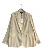 theoryセオリー）の古着「テーラードジャケット　01-4204106　Powder Crepe Casual Blazer UL」｜アイボリー