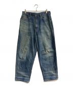 UNFILアンフィル）の古着「12oz cotton denim 5pocket wide tapered pants」｜インディゴ