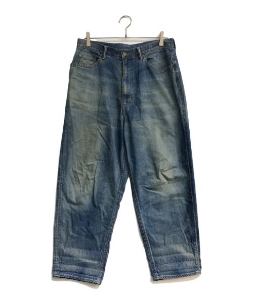 UNFIL（アンフィル）UNFIL (アンフィル) 12oz cotton denim 5pocket wide tapered pants インディゴ サイズ:5の古着・服飾アイテム