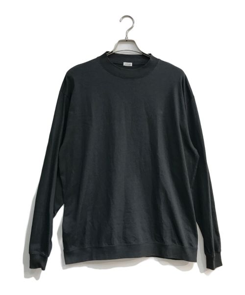 H BEAUTY&YOUTH（エイチ ビューティー&ユース）H BEAUTY&YOUTH (エイチ ビューティー&ユース) MELLOW COTTON MOCK NECK TOPS　モックネックカットソー　1212-299-7809 グレー サイズ:Lの古着・服飾アイテム