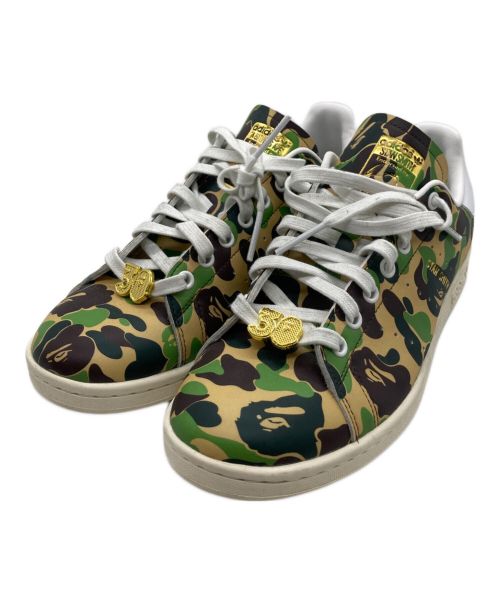 adidas（アディダス）adidas (アディダス) BAPE A BATHING APE STAN SMITH ABC CAMO　IG8949 オリーブ サイズ:27cmの古着・服飾アイテム