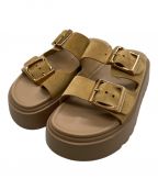 CASADEIカサディ）の古着「BIRKY SANDAL　24093510002010」｜ベージュ