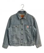 LEVI'Sリーバイス）の古着「サンライズトラッカージャケット　A4820-0007」｜ネイビー×ホワイト