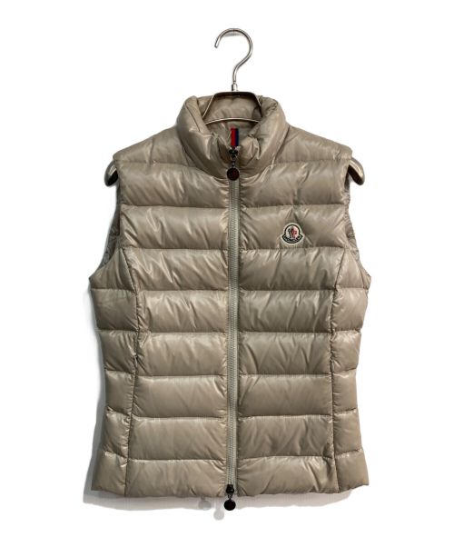 MONCLER（モンクレール）MONCLER (モンクレール) GHANY GILET ダウンベスト　220934830105 ベージュ サイズ:00の古着・服飾アイテム