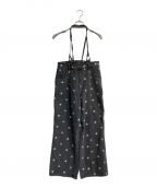 MILK FED.ミルクフェド）の古着「FLORAL EMBROIDERY DENIM PANTS　103232031003」｜グレー