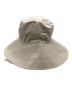 KIJIMA TAKAYUKI (キジマタカユキ) Cotton linen slab bucket hat　W-221023 アイボリー サイズ:L：6000円