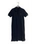 FRED PERRY（フレッドペリー）の古着「Sheer Trim Knitted Shirt Dress　 D6154」｜ブラック