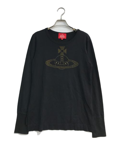 Vivienne Westwood RED LABEL（ヴィヴィアンウエストウッドレッドレーベル）Vivienne Westwood RED LABEL (ヴィヴィアンウエストウッドレッドレーベル) オーブスタッズカットソー ブラック サイズ:Mの古着・服飾アイテム