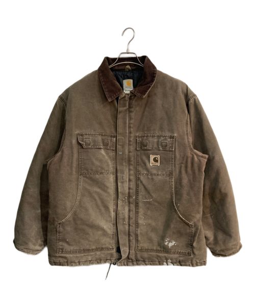 CarHartt（カーハート）CarHartt (カーハート) トラディショナルコート　C26 CHT ブラウン サイズ:XLの古着・服飾アイテム