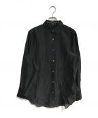 theoryセオリー）の古着「Sheer Shirting BF Shirt　01-4208210」｜ブラック