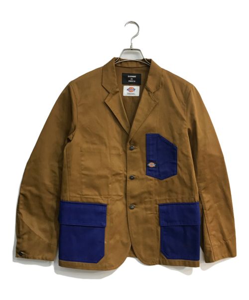 CABANE de ZUCCa（カバンドズッカ）CABANE de ZUCCa (カバンドズッカ) Dickies (ディッキーズ) 90thコラボワークジャケット ブラウン サイズ:Lの古着・服飾アイテム