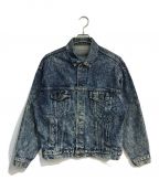 LEVI'Sリーバイス）の古着「ケミカルウォッシュデニムジャケット　USA製　　70507-0520」｜インディゴ