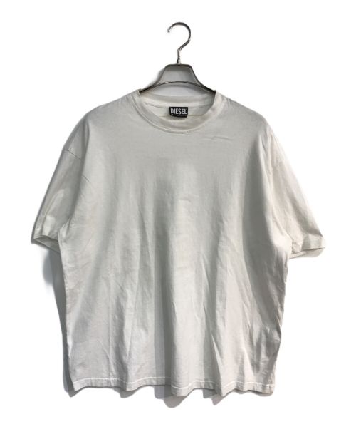 DIESEL（ディーゼル）DIESEL (ディーゼル) T-Boggy-Megoval Tシャツ　T-BOGGY-MEGOVAL ホワイト サイズ:XLの古着・服飾アイテム