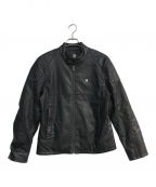 G-STAR RAWジースターロゥ）の古着「MOTAC-0 BIKER JKT PUレザーライダースジャケット　D12208-5335-6484」｜ブラック