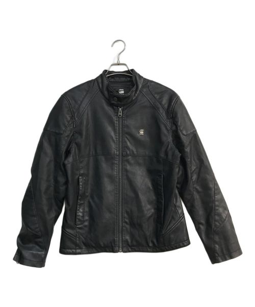 G-STAR RAW（ジースターロゥ）G-STAR RAW (ジースターロゥ) MOTAC-0 BIKER JKT PUレザーライダースジャケット　D12208-5335-6484 ブラック サイズ:Sの古着・服飾アイテム