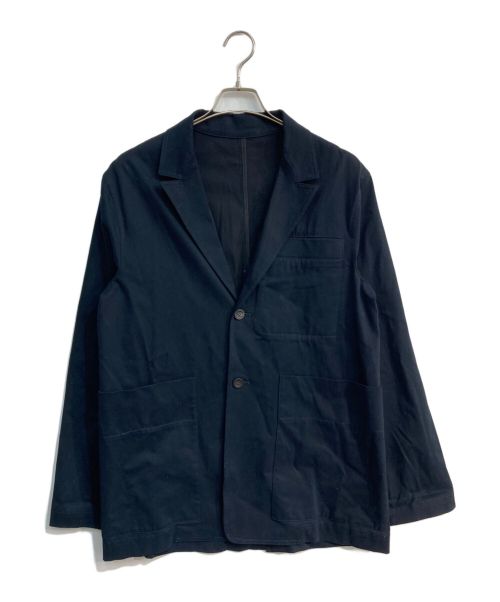 STUDIO NICHOLSON（スタジオニコルソン）STUDIO NICHOLSON (スタジオニコルソン) 2Bジャケット　TSUBO SOFT PEACHED TWILL BLUFF POCKET TWILL JACKET ネイビー サイズ:Mの古着・服飾アイテム