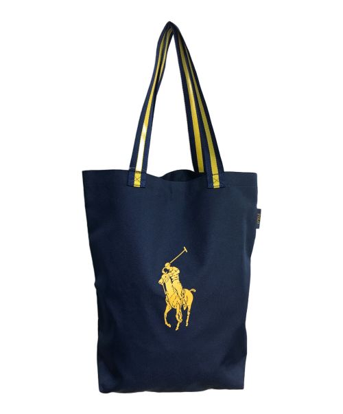 POLO RALPH LAUREN（ポロ・ラルフローレン）POLO RALPH LAUREN (ポロ・ラルフローレン) ポニープリントトートバッグ ネイビー サイズ:- 未使用品の古着・服飾アイテム