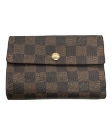 LOUIS VUITTON（ルイ ヴィトン）の古着「2つ折り財布　ダミエ　ポルトフォイユ・アレクサンドラ　N63067」