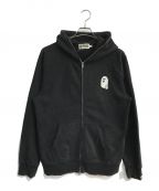 A BATHING APEアベイシングエイプ）の古着「ONLINE ABC FULL ZIP HOODIE」｜ブラック