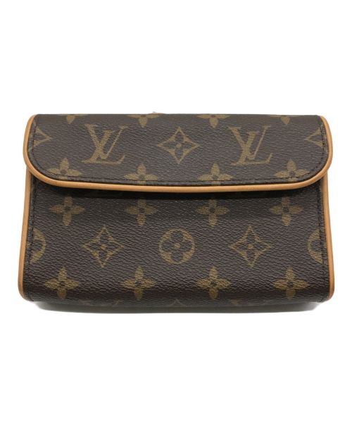 LOUIS VUITTON（ルイ ヴィトン）LOUIS VUITTON (ルイ ヴィトン) ウエストポーチ　ポシェットフロランティーヌ　モノグラム　M51855 ブラウンの古着・服飾アイテム