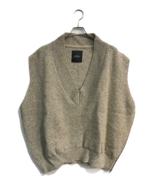 UNUSED（アンユーズド）UNUSED (アンユーズド) V-NECK KNIT VEST ベージュ サイズ:2の古着・服飾アイテム