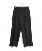 steinシュタイン）の古着「LONG WIDE TROUSERS　 24SS　ST.800」｜ブラック