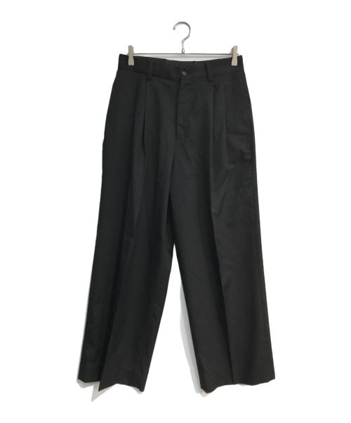 stein（シュタイン）stein (シュタイン) LONG WIDE TROUSERS　 24SS　ST.800 ブラック サイズ:Mの古着・服飾アイテム