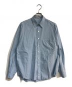 AURALEEオーラリー）の古着「WASHED FINX TWILL BIG SHIRT　A24SS02TN」｜ブルー２