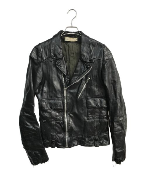 GOLDEN GOOSE（ゴールデングース）GOLDEN GOOSE (ゴールデングース) レザーライダースジャケット　G20U538 ブラック サイズ:XSの古着・服飾アイテム