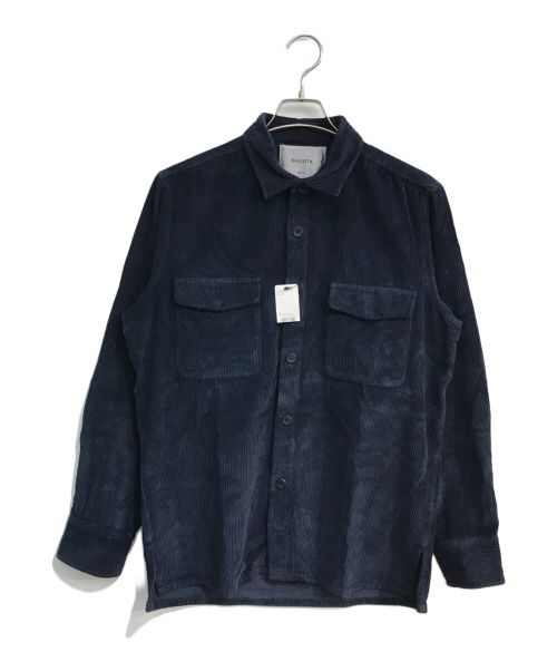 Bagutta（バグッタ）BAGUTTA (バグッタ) コーデュロイシャツジャケット　LATINO GLT　11407 ネイビー サイズ:48の古着・服飾アイテム