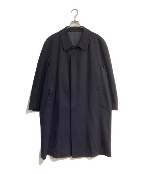 LANVIN（ライバン）LANVIN (ライバン) カシミヤ比翼ステンカラーコート ネイビー サイズ:16の古着・服飾アイテム