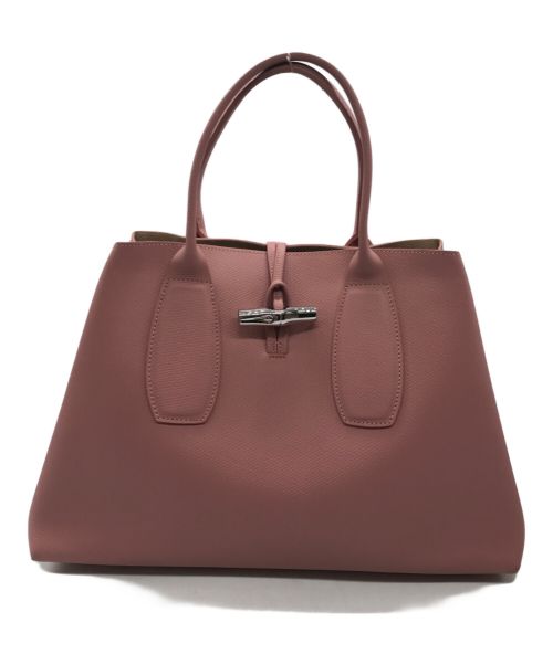 LONGCHAMP（ロンシャン）LONGCHAMP (ロンシャン) メタルバンブートートバッグ　10059HPN ピンク サイズ:-の古着・服飾アイテム