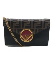 FENDI（フェンディ）の古着「Leather Belt Bag レザーベルトバッグ 8BM005 F is エフイズフェンディ」｜ブラック