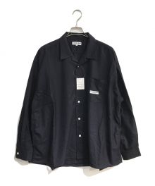 FREAK'S STORE×CAHLUMN（フリークスストア×カウラム）の古着「Magazine Pocket Broad Shirt directed by A.H 23年モデル　233-1018」｜ネイビー