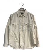 NIGEL CABOURNナイジェルケーボン）の古着「1920 ZIP SHIRT C/L DENIM ECRU 　80340010013」｜アイボリー