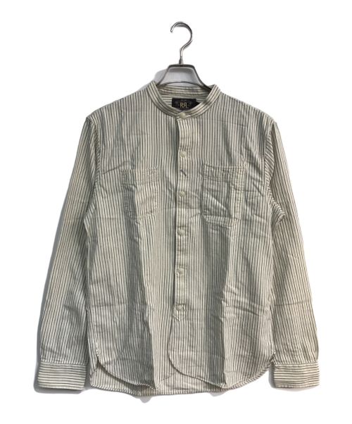 RRL（ダブルアールエル）RRL (ダブルアールエル) バンドカラーシャツ ホワイト サイズ:M 未使用品の古着・服飾アイテム