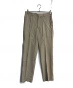 AURALEEオーラリー）の古着「WOOL KID MOHAIR KERSEY SLACKS　A20SP03MK」｜ベージュ